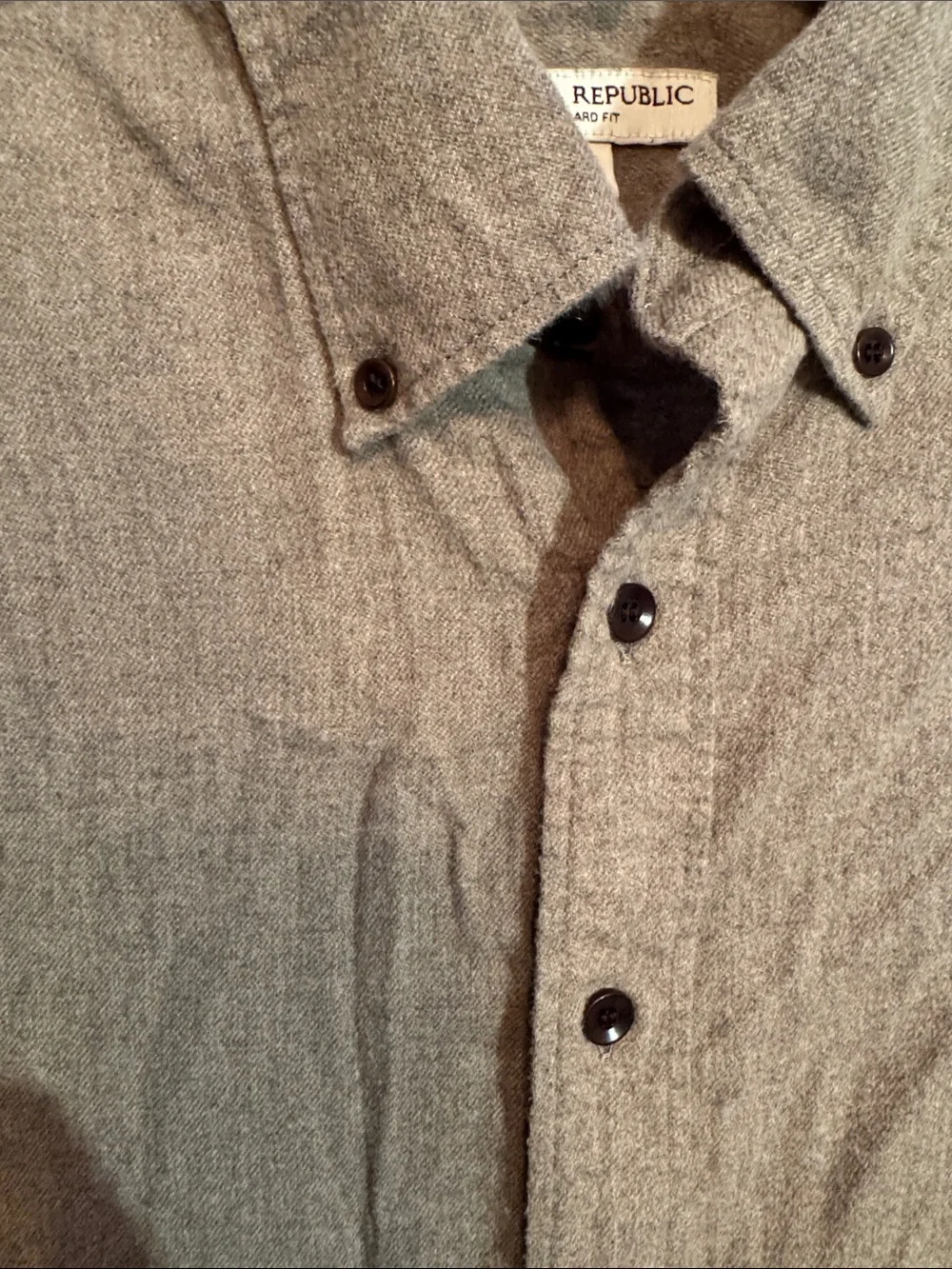 Banana Republic Light Taupe Button-Down Shirt
